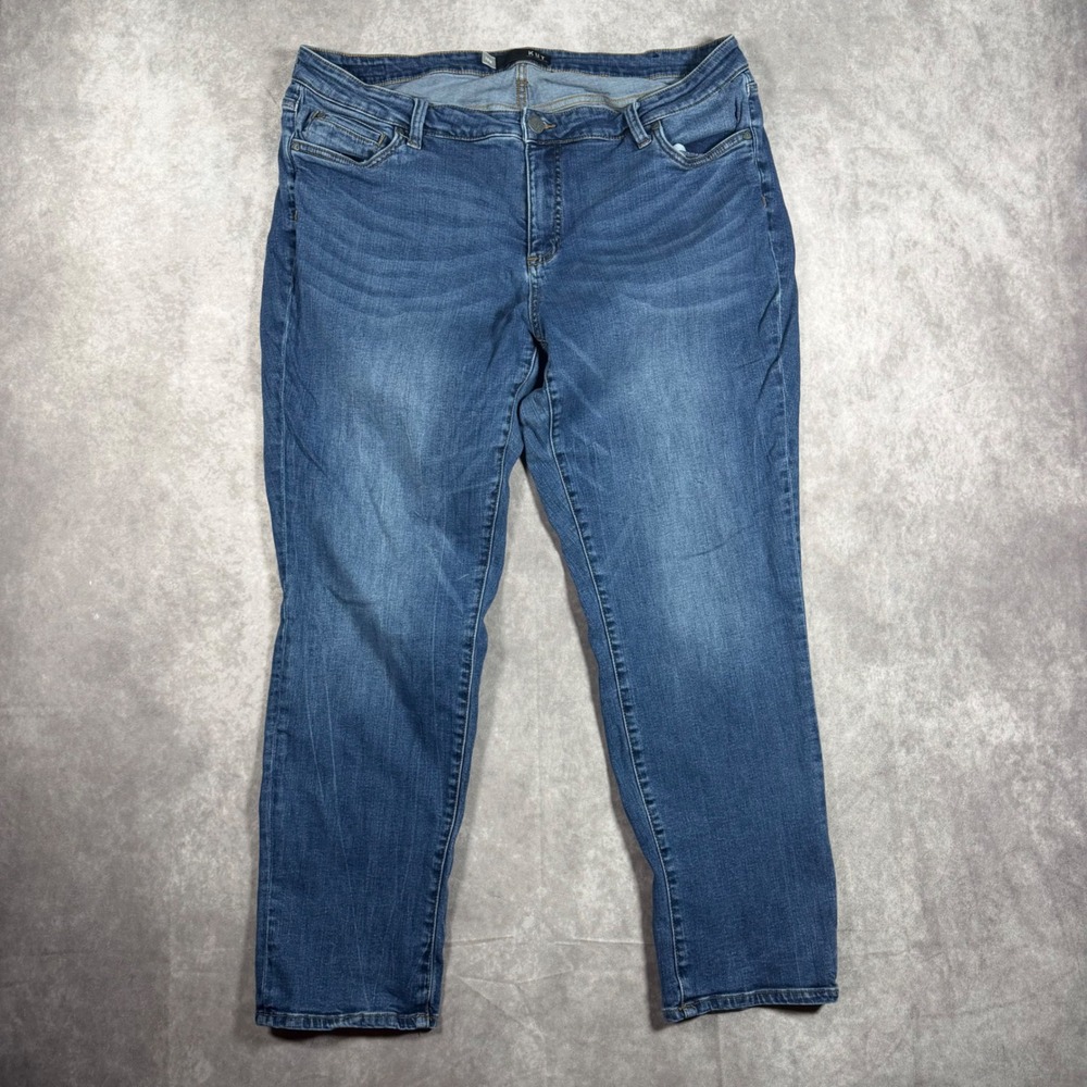 KUT from the Kloth Womens 18W Medium Wash Stretch Denim Ankle Skinny Jeans